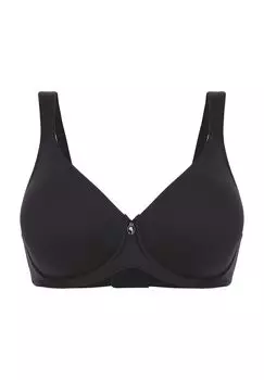 Дышащий бюстгальтер на косточках Pure Balance для женщин felina, черный