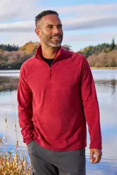 Дышащий флис Snowdon Micro Mountain Warehouse, красный