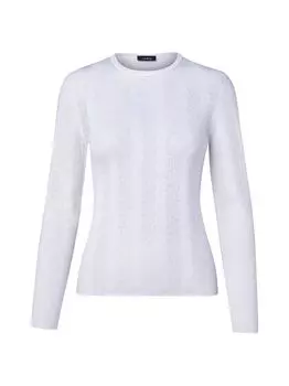 Дышащий вязаный пуловер Akris, экру