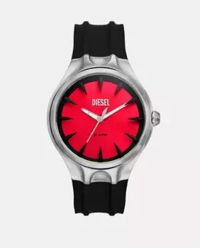 DZ2202 Черные силиконовые мужские часы Diesel, черный