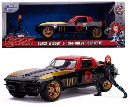 Джада Марвел Мстители Corvette 1966 Chevy 1:24 Jada
