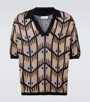 Джаккардовая поло Commas, бежевый