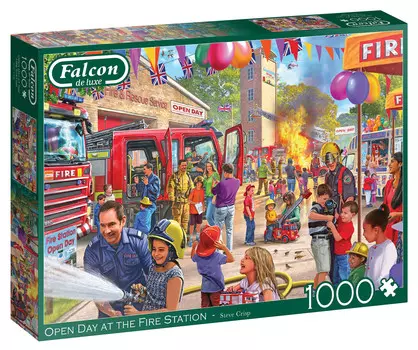 Джамбо, пазл, День открытых дверей в пожарной части, 1000 шт. Jumbo