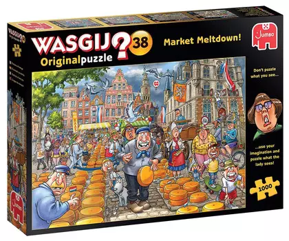 Джамбо, пазл, Wasgij Original, На базаре, 1000 шт. Jumbo