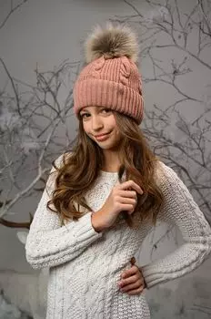 ДЖАНЕТ детская шапка Jamiks, красный