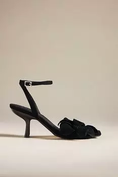 Джеффри Кэмпбелл Essence Kitten Heels, черная замша