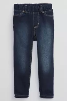 Джеггинсы без застежек Gap, синий