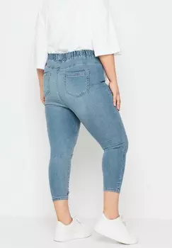 Джеггинсы CROPPED Yours Clothing, светло-голубой