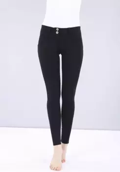 Джеггинсы Freddy "WRUP1RC001ORG" с эластаном для идеальной посадки, черный