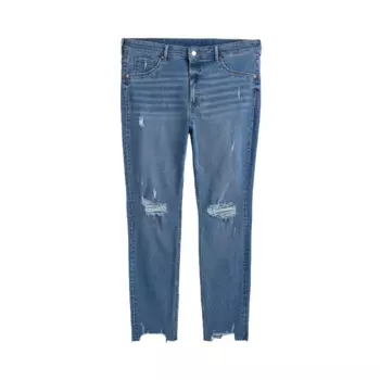 Джеггинсы H&amp;M+ Curvy Ultra High, синий деним