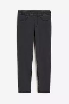 Джеггинсы H&M Kids Denim, темно-серый