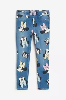 Джеггинсы H&M Kids Printed Disney, синий