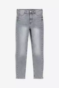 Джеггинсы H&M Ultra High Ankle, серый