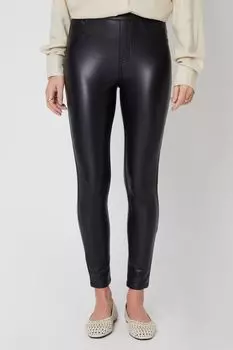 Джеггинсы из искусственной кожи с покрытием Threadbare, черный