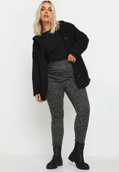 Джеггинсы LEOPARD Yours Clothing, темно-серый