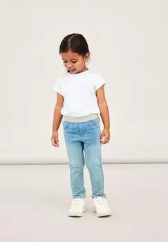 Джеггинсы Nmfsalli Name it, цвет light blue denim