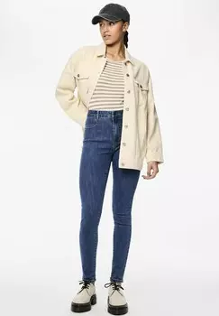 Джеггинсы PCDEA HW Pieces, синий деним