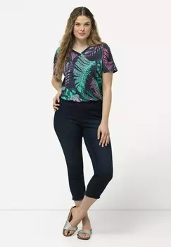 Джеггинсы RAW HEM Ulla Popken, темно-синий деним