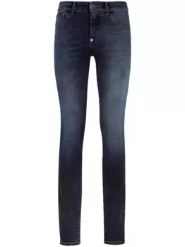 Джеггинсы с эффектом потертости Philipp Plein, синий