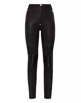 Джеггинсы с супер высокой талией PHILIPP PLEIN, цвет black/nickel