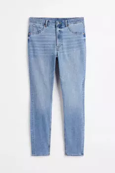 Джеггинсы с ультравысокой лодыжкой H&M, синий