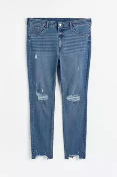 Джеггинсы с ультравысокой лодыжкой H&M, синий