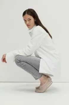 Джеггинсы с ультравысокой лодыжкой H&M, серый