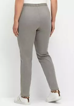 Джеггинсы Sheego, серый деним