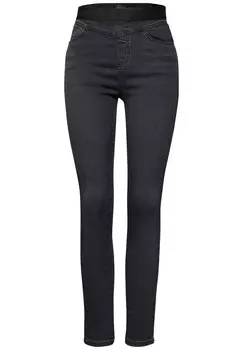 Джеггинсы STREET ONE Skinny Jeggings, темно-серый