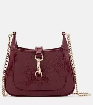 Джекки Нотте миниатюрная кожаная сумка через плечо Gucci, красный