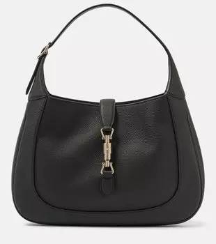 Джекки средняя кожаная сумка через плечо Gucci, Black/ Vrv