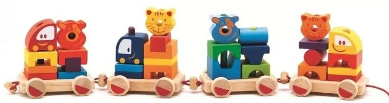 Джеко, блокирует Мой первый поезд Животные Djeco