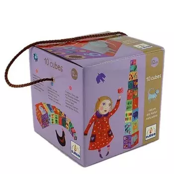 Джеко, картонные блоки Животные Djeco