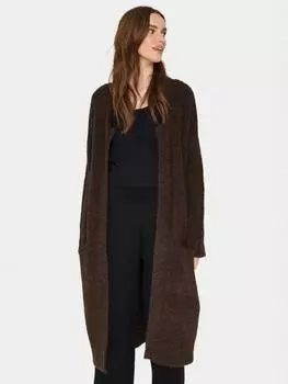 Джела ярусный полушерстяной кардиган Saint Tropez, цвет Dark Oak