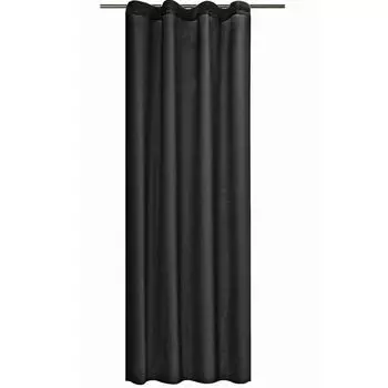 ДЖЕМИДИ непрозрачная штора 140х245см - штора с рюшами на ленте универсальная - 100% полиэстер шарф длинный для гостиной спальни - темно-коричневый JEMIDI, черный