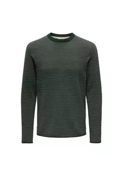 Джемпер 12 STRIPE CREW Only & Sons, цвет Grn