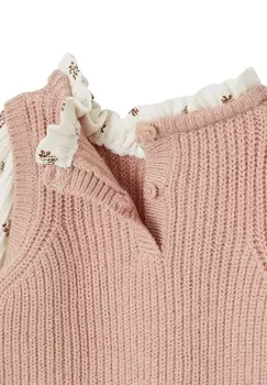 Джемпер 2-IN-1-EFFEKT Vertbaudet, светло-розовый