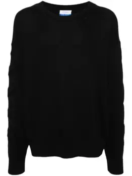 Джемпер 3D Diag в рубчик OFF-WHITE, черный