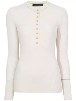 Джемпер Agnes в рубчик Proenza Schouler, белый