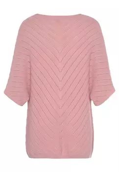 Джемпер AJOUR LASCANA, красновато-фиолетовый