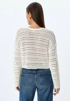 Джемпер AJOURE TASSELED Koton, белый