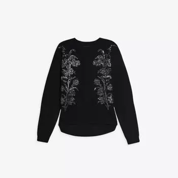 Джемпер эластичной вязки Hazlie, украшенный бусинами Ted Baker, черный