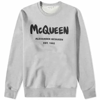Джемпер Alexander McQueen Grafitti Logo Print Crew Knit