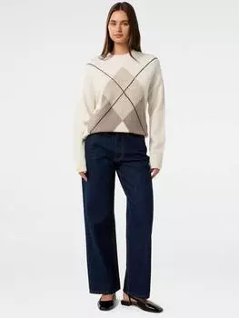 Джемпер эммы аргайл Forever New, цвет Neutral/Multi