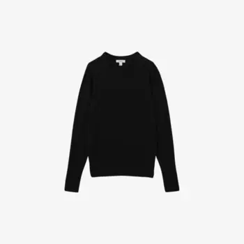 Джемпер Annie с круглым вырезом из смеси шерсти Reiss, черный