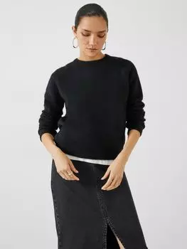 Джемпер Arabella с круглым вырезом HUSH, черный