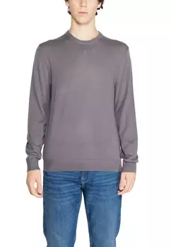 Джемпер Armani Exchange однотонный, серый