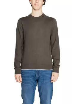 Джемпер Armani Exchange трикотажный, зеленый