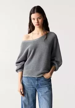Джемпер ASYMMETRIC PULL&BEAR, сине-серый