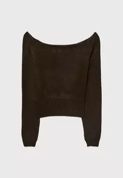 Джемпер ASYMMETRIC Stradivarius, коричневый